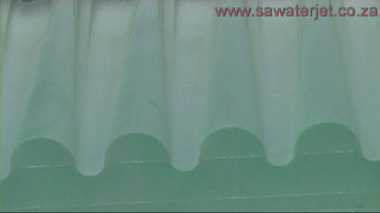 Waved Bullet Proof Glass